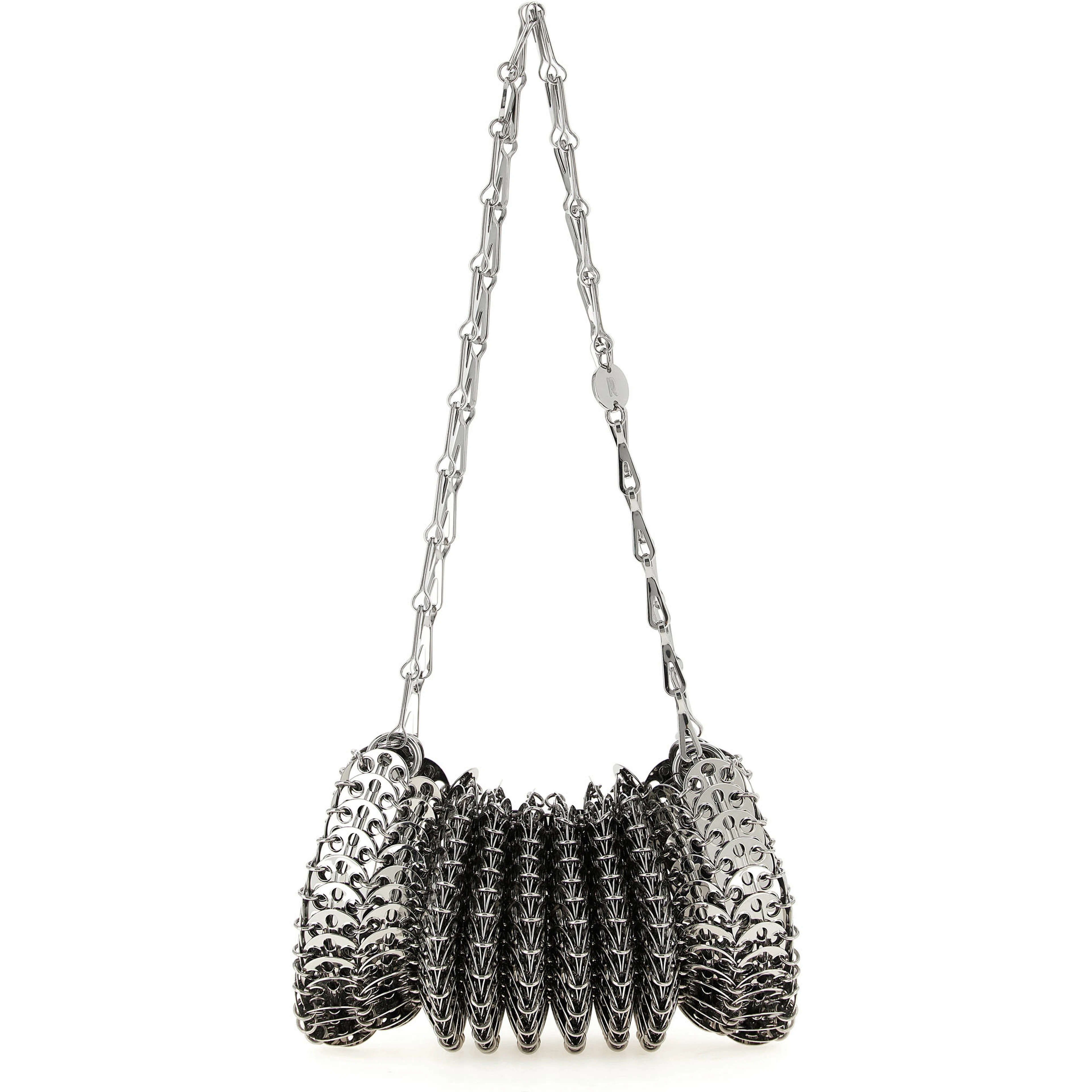 Silver Stainless Steel Shoulder Bag
