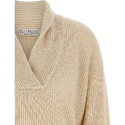 Beige Cashmere Cardigan