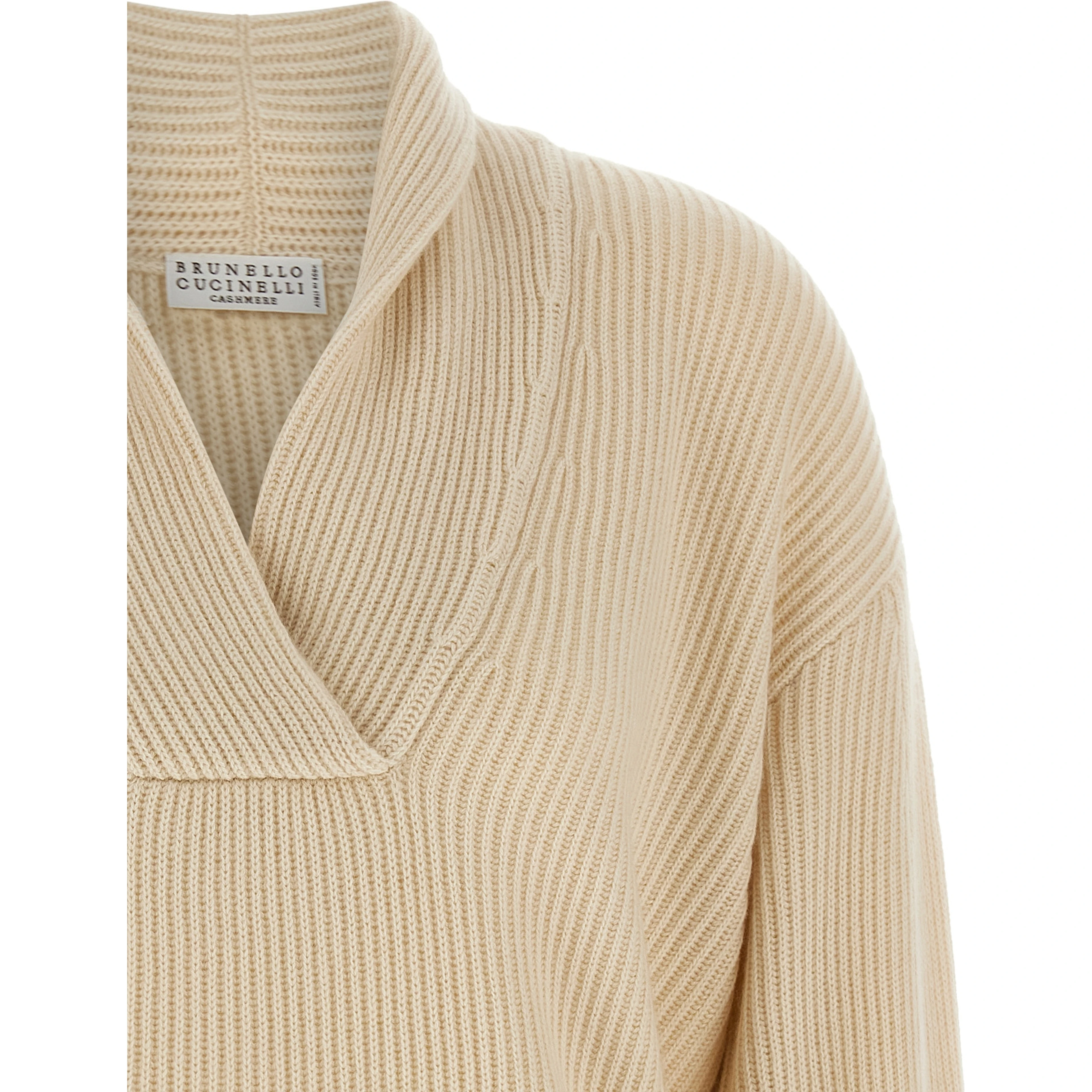 Beige Cashmere Cardigan