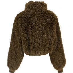 Bicolor Virgin Wool Bomber