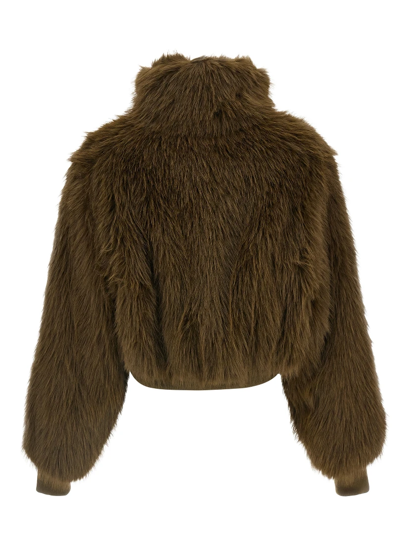 Bicolor Virgin Wool Bomber