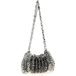 Silver Stainless Steel Shoulder Bag