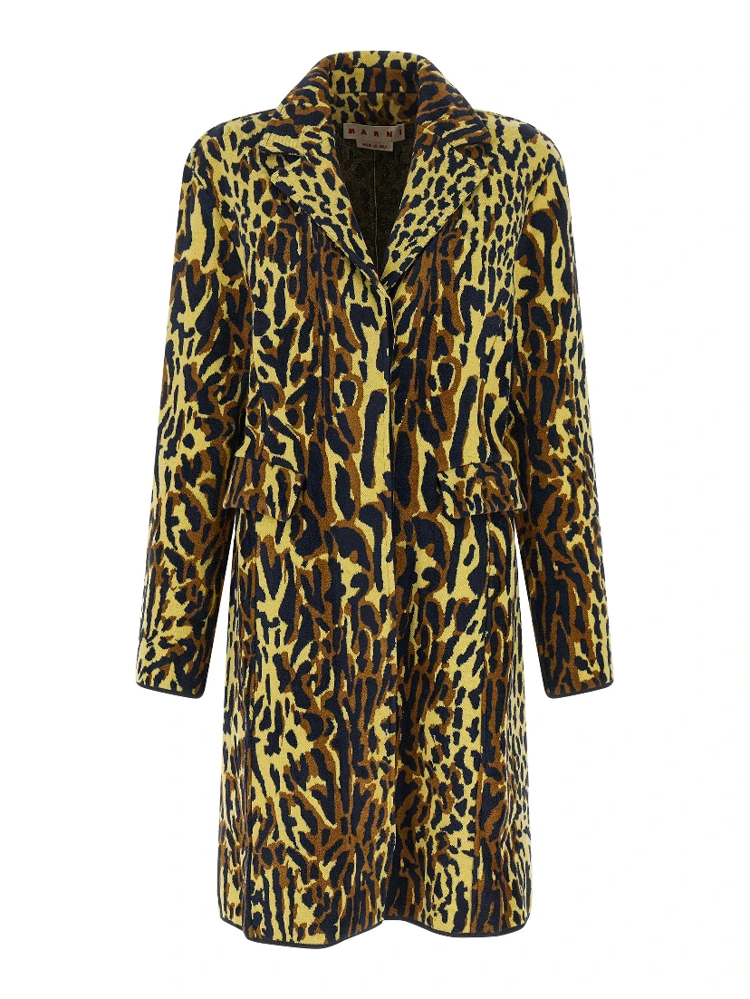 Multicolor Virgin Wool Coat