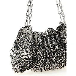 Silver Stainless Steel Shoulder Bag