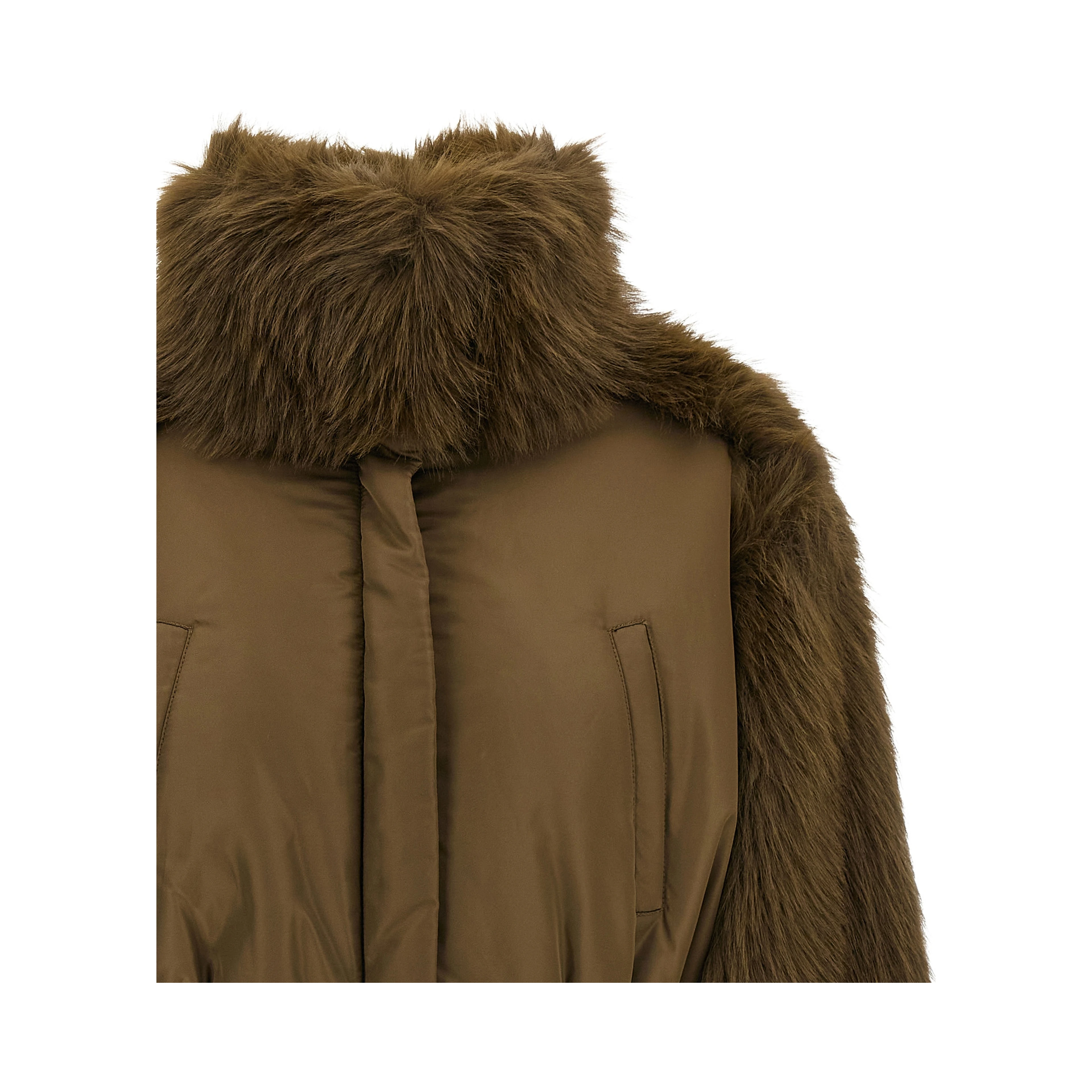 Bicolor Virgin Wool Bomber