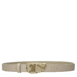 Green Leather Regular Belt