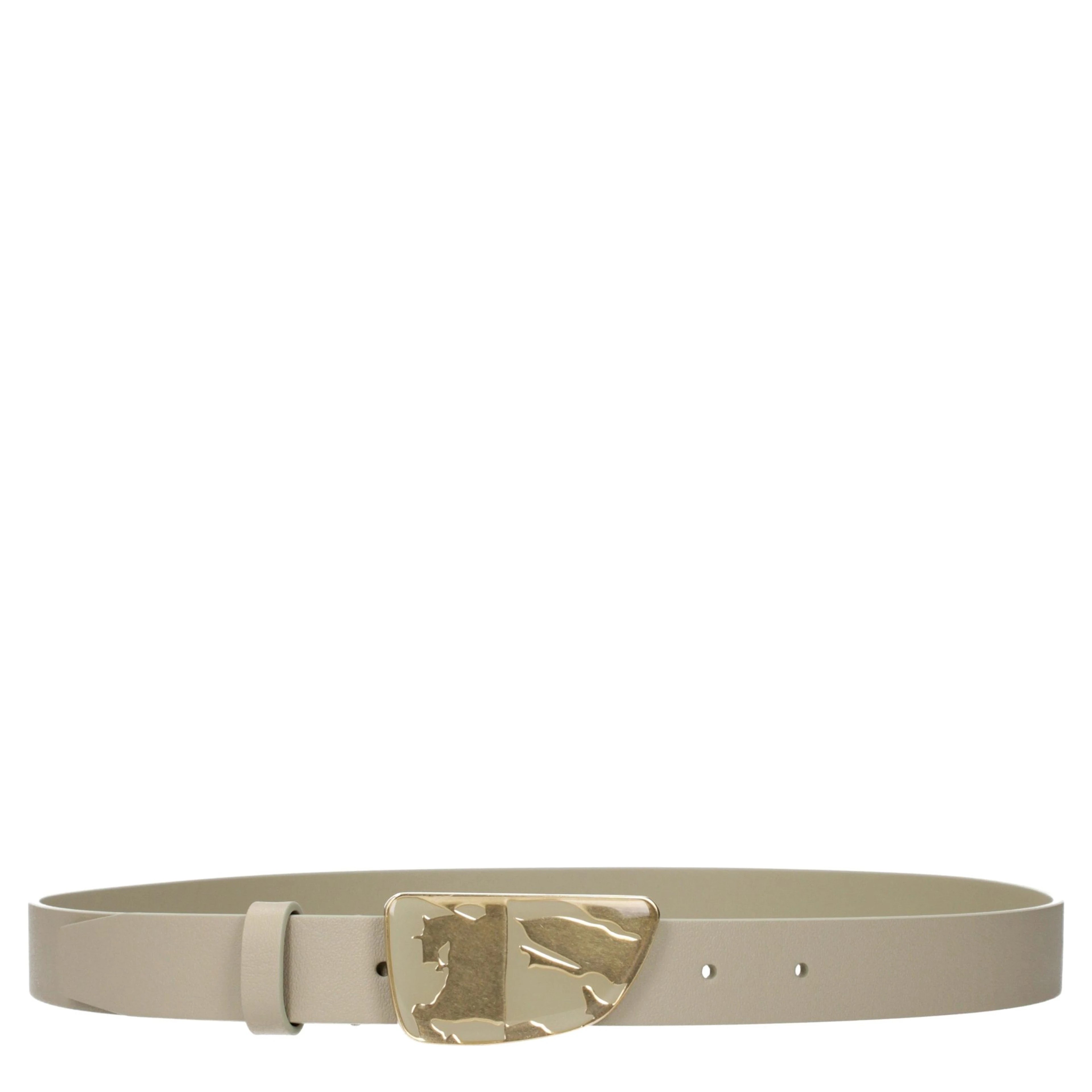 Green Leather Regular Belt