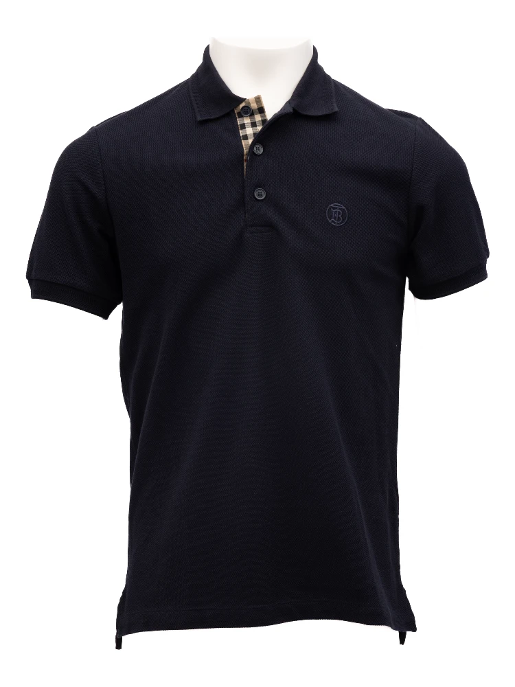 Coal Blue Cotton Polo Shirt