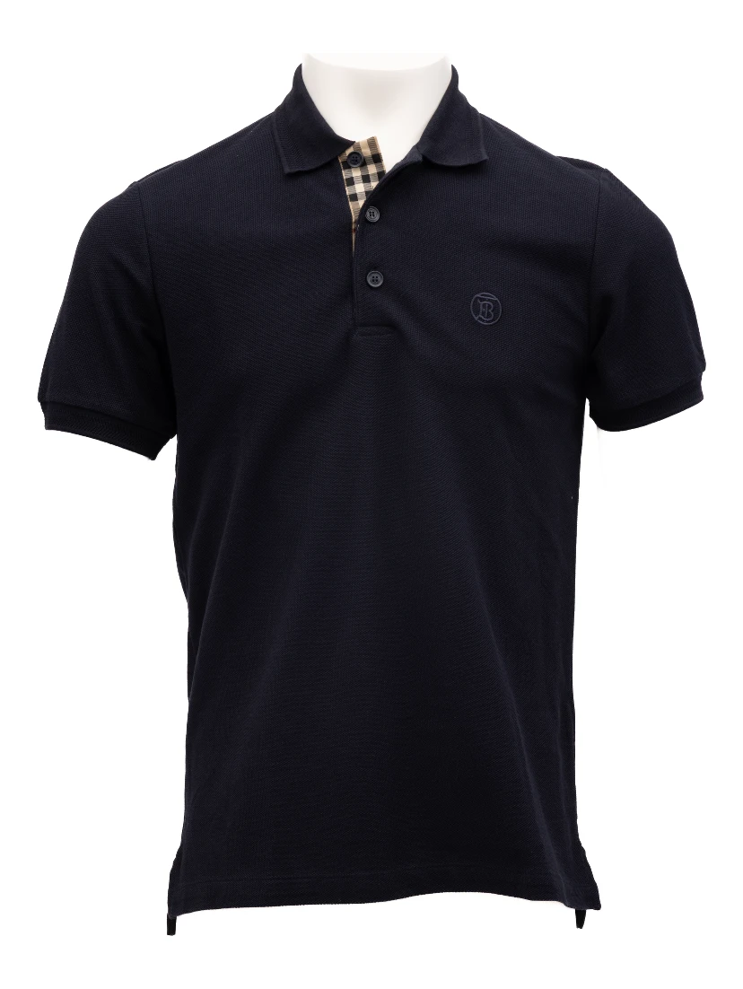Coal Blue Cotton Polo Shirt