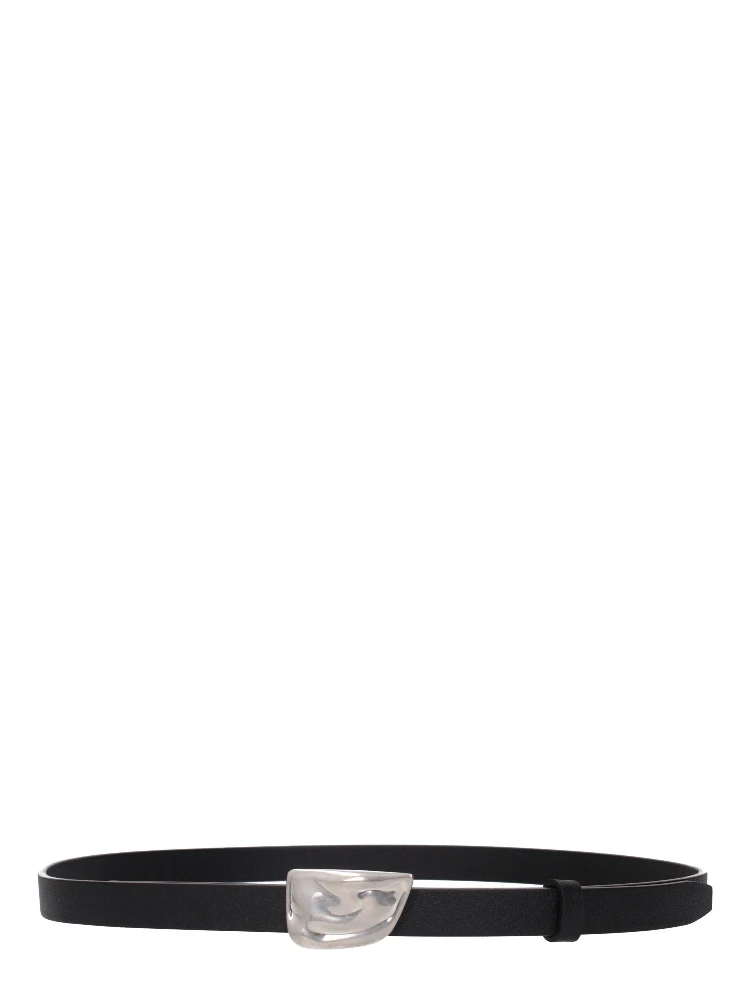 Black Leather Regular Belt