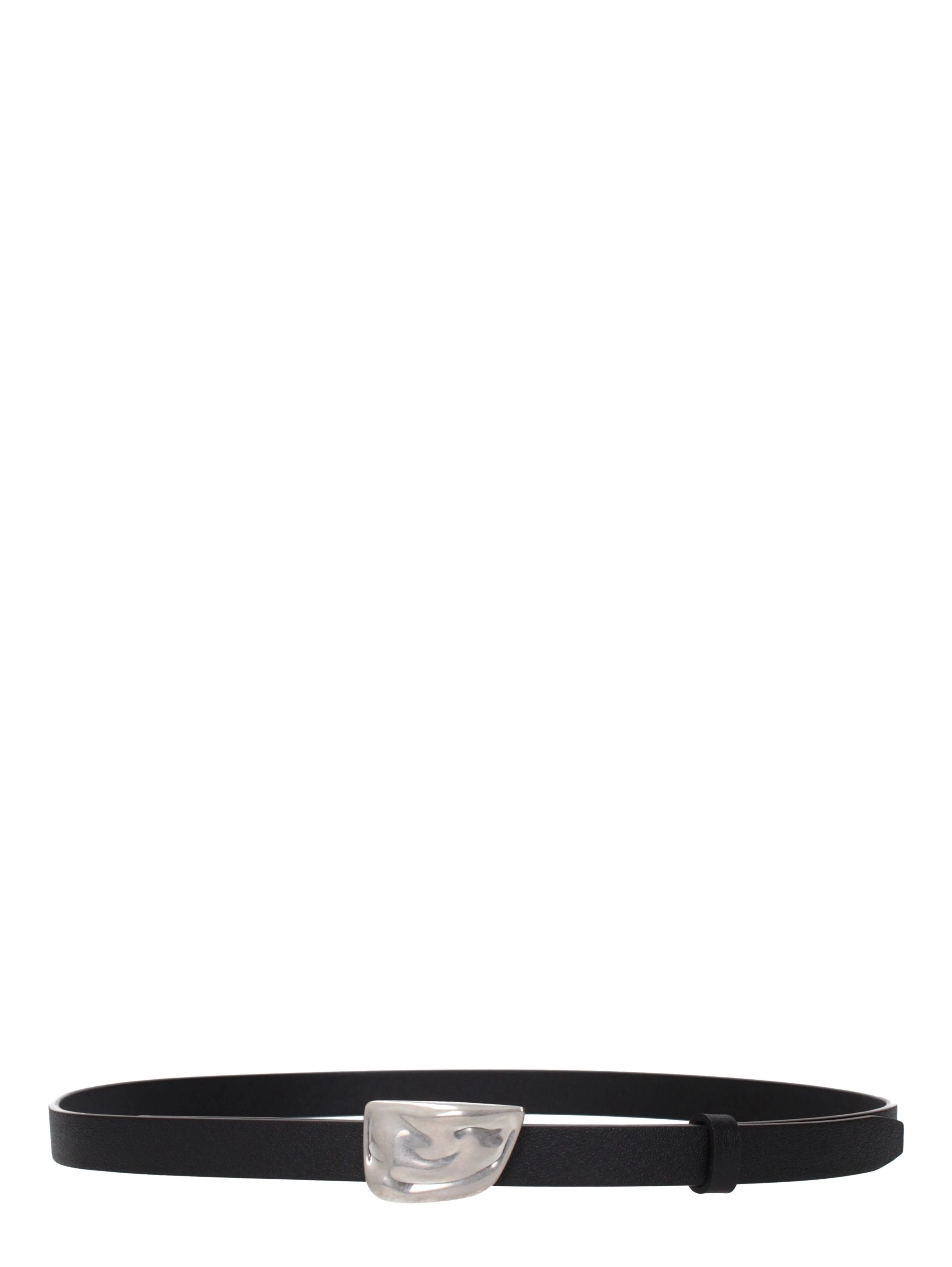Black Leather Regular Belt