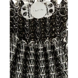 Silver Stainless Steel Shoulder Bag