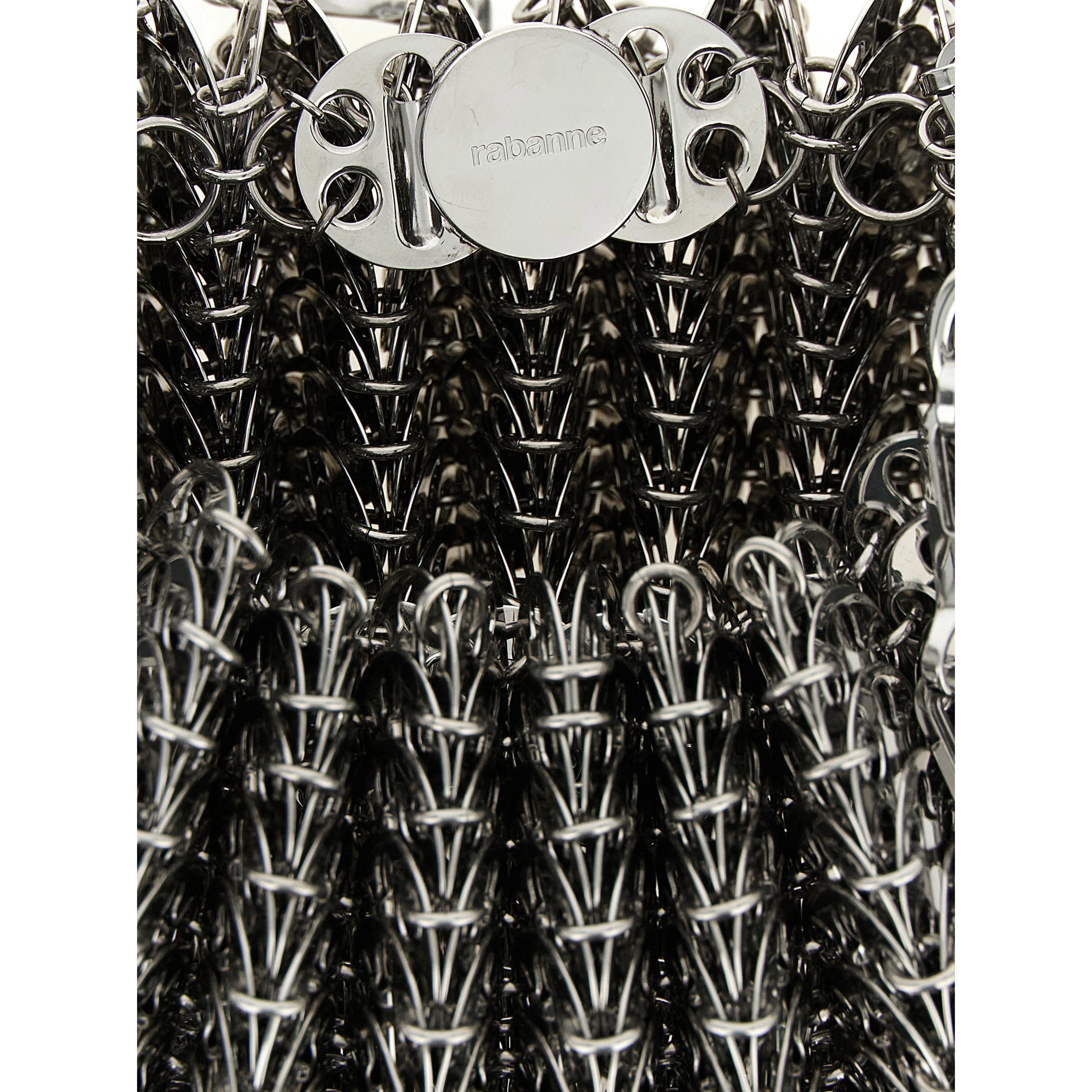 Silver Stainless Steel Shoulder Bag