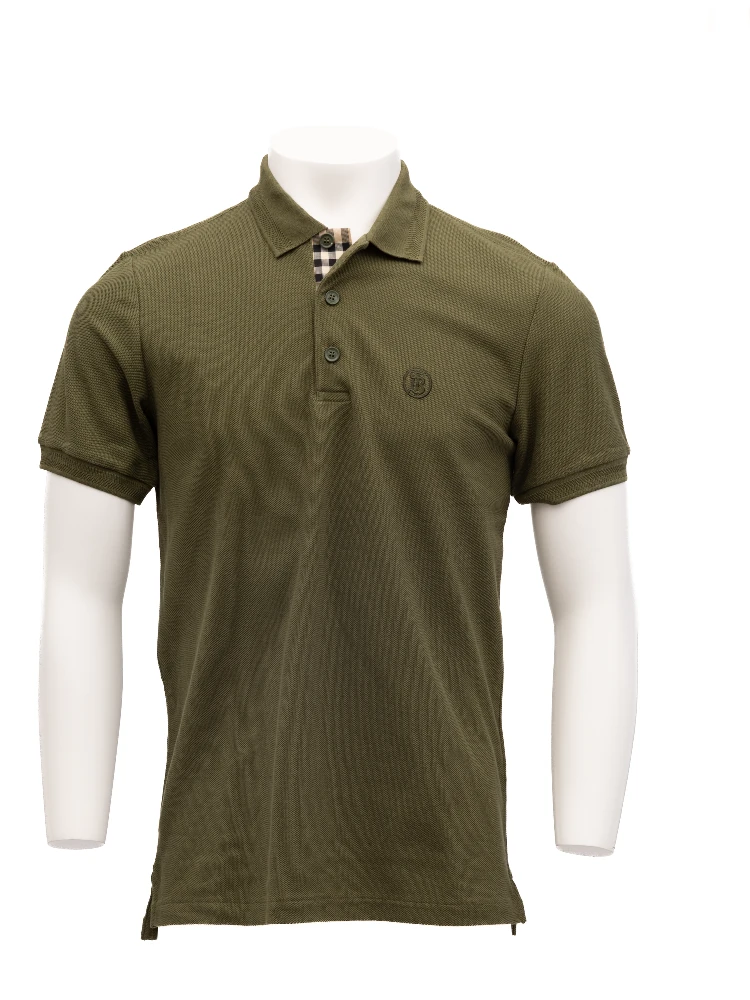 Olive Cotton Polo Shirt