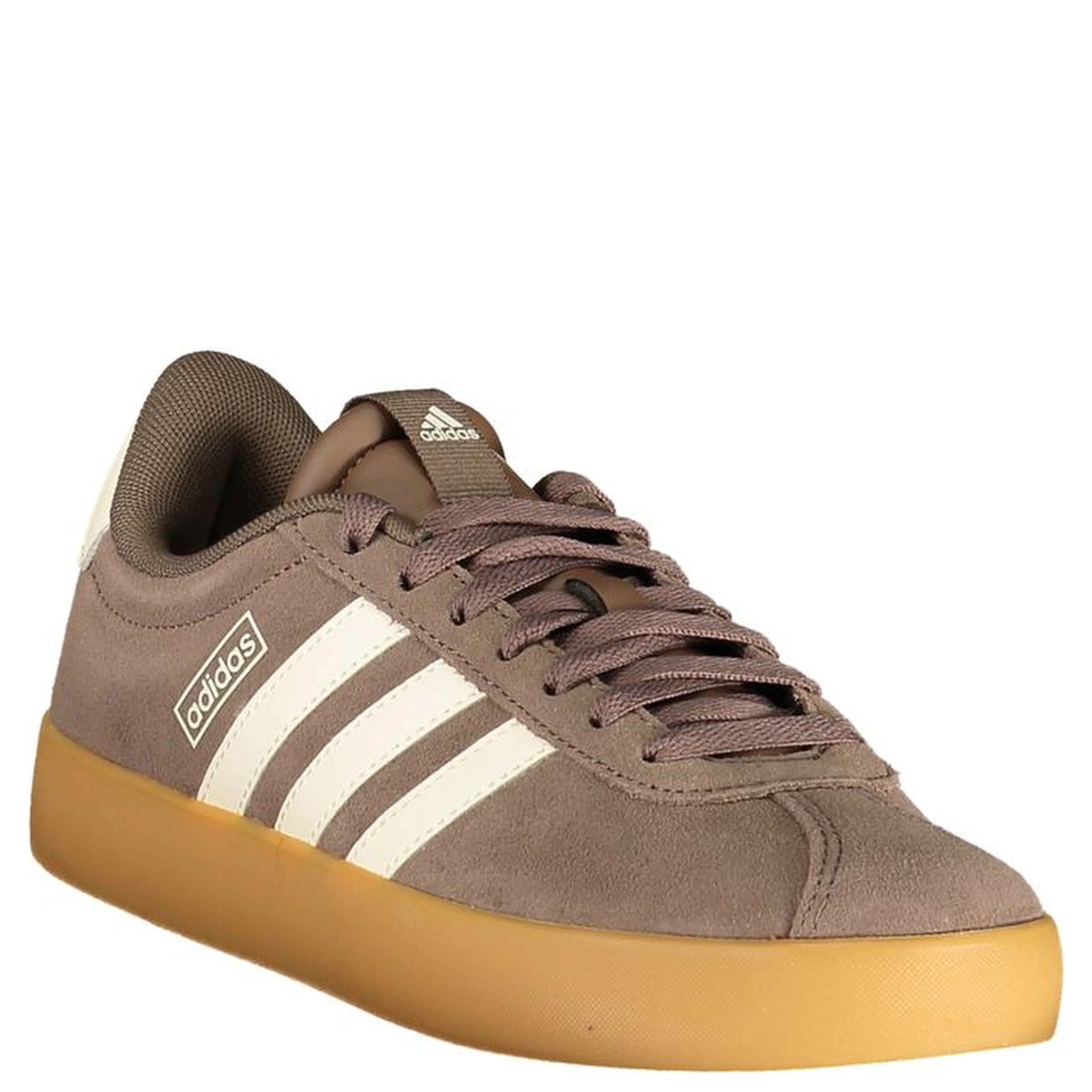 Brown Polyester Athletic Sneakers