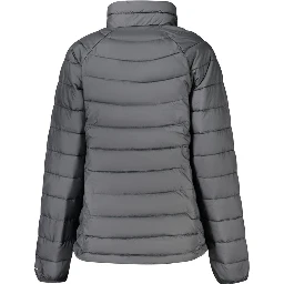 Black Polyester Full-Length Jacket