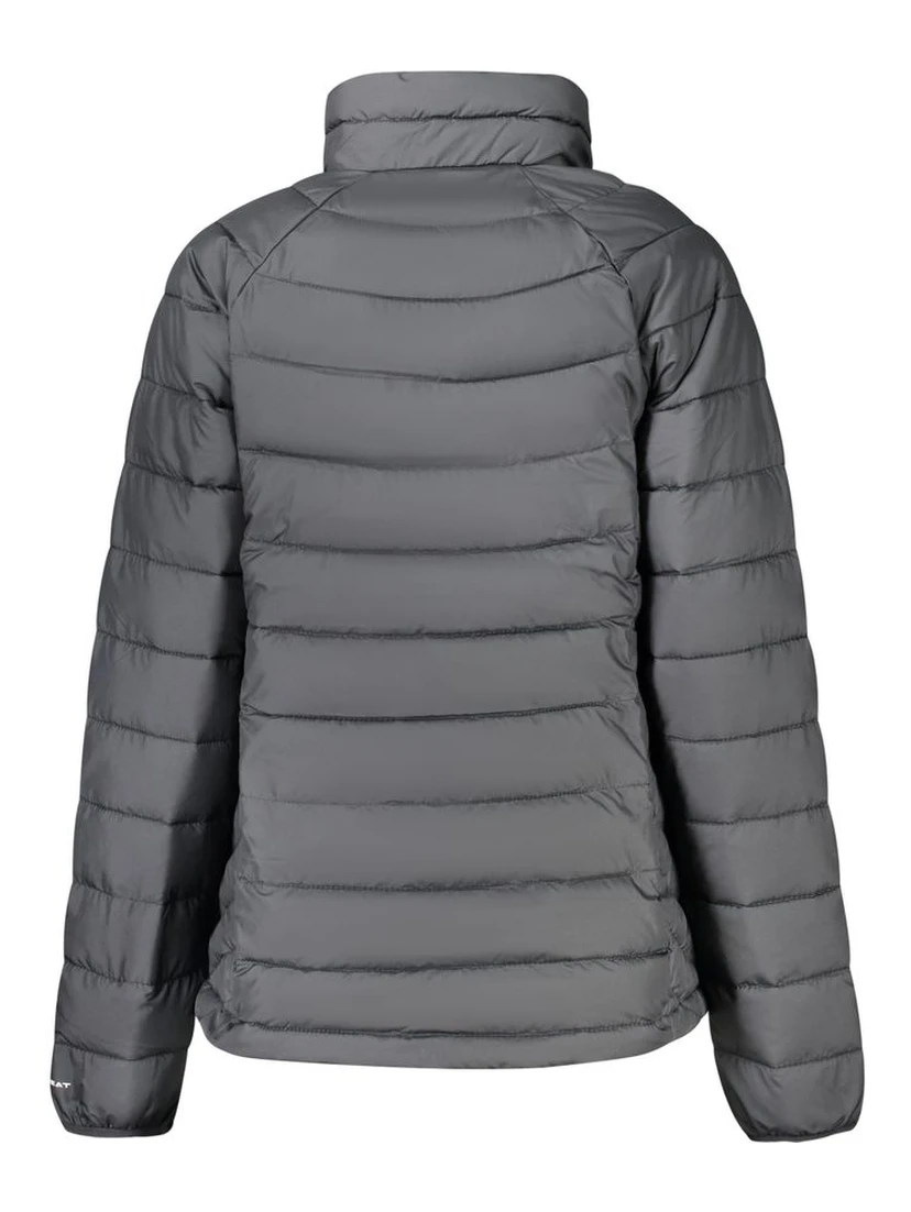 Black Polyester Full-Length Jacket