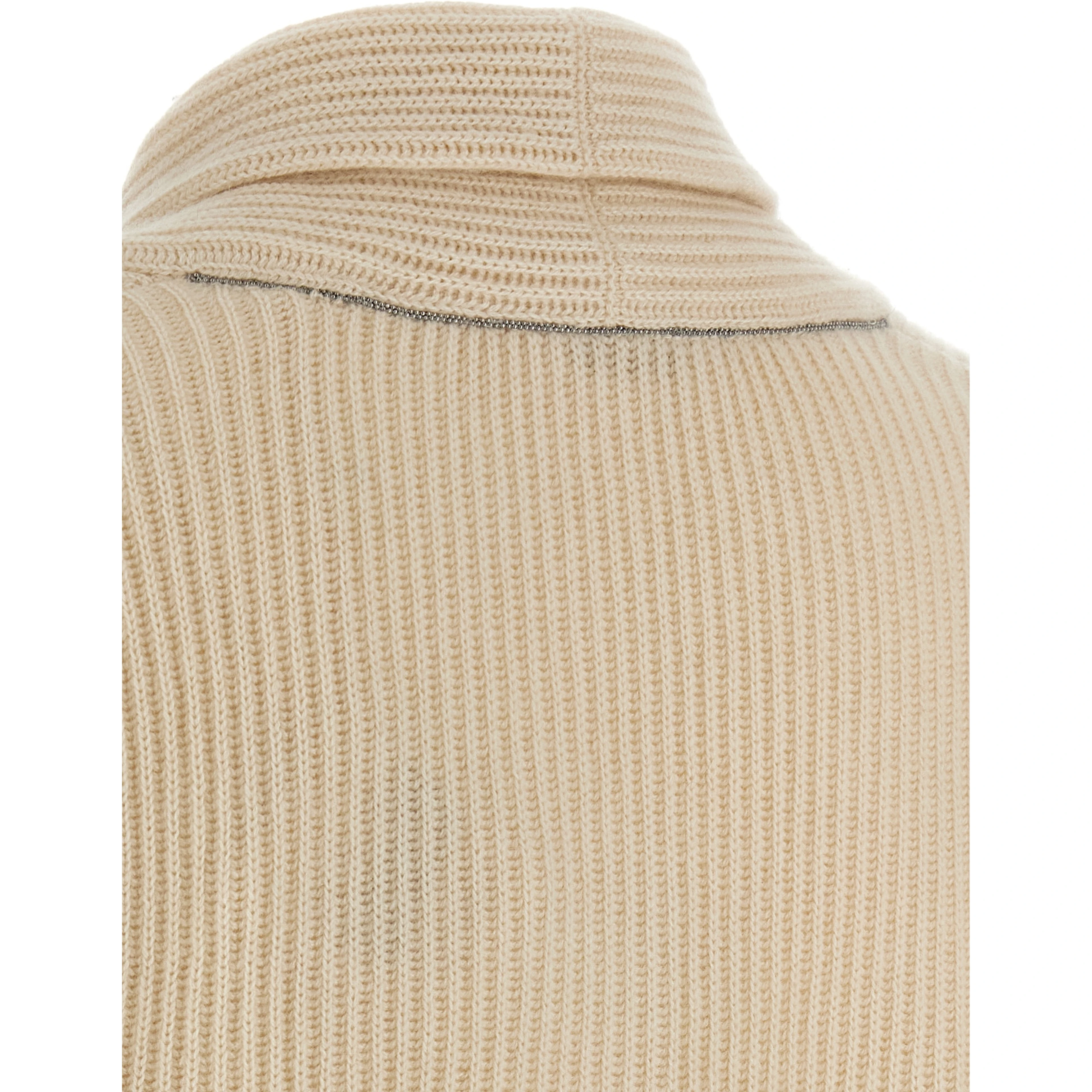 Beige Cashmere Cardigan