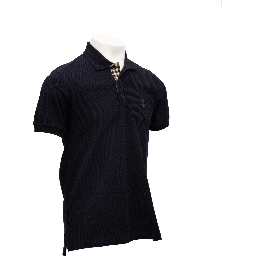 Coal Blue Cotton Polo Shirt