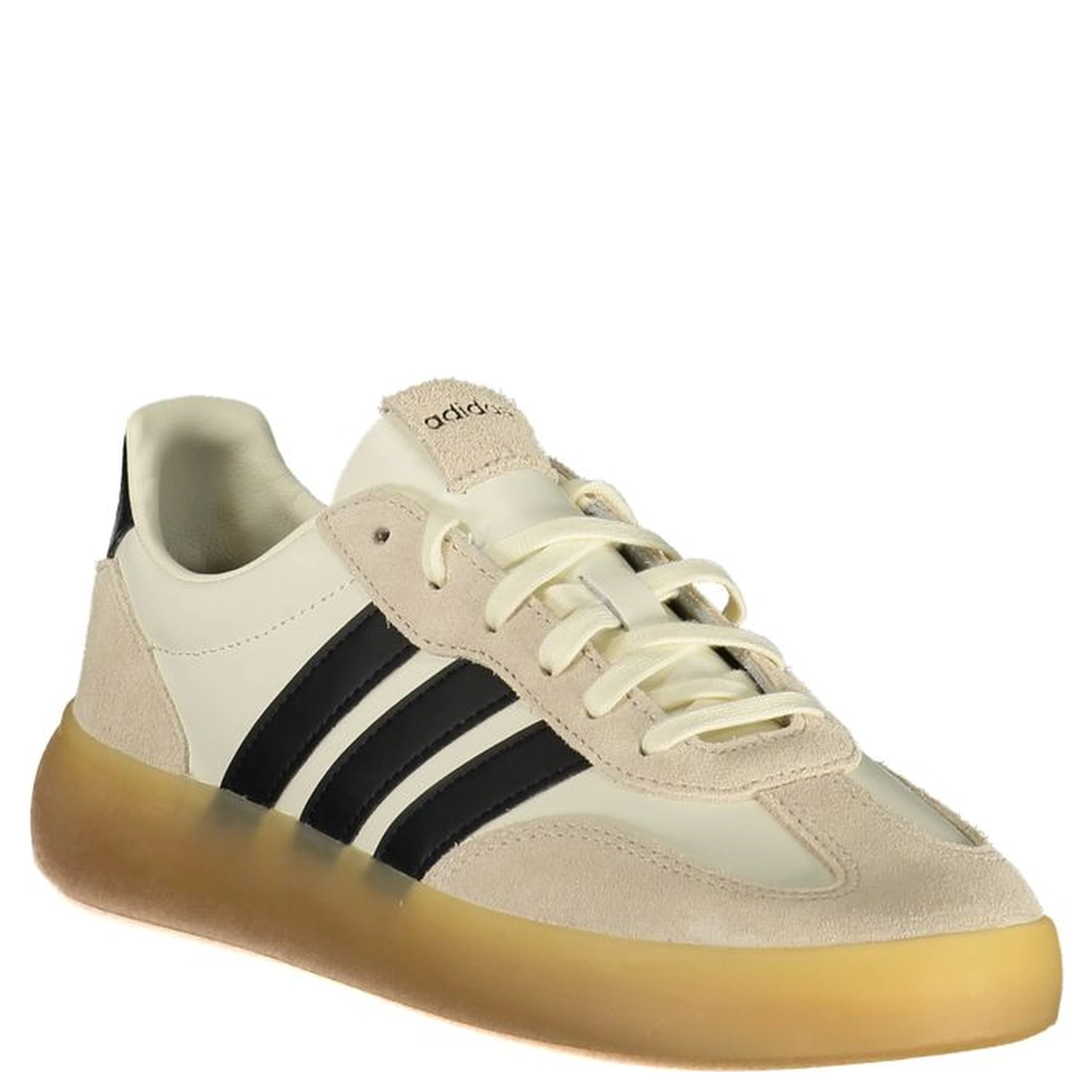 White Polyester Athletic Sneakers
