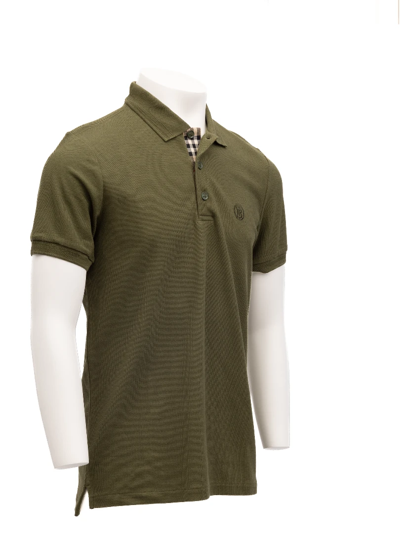Olive Cotton Polo Shirt