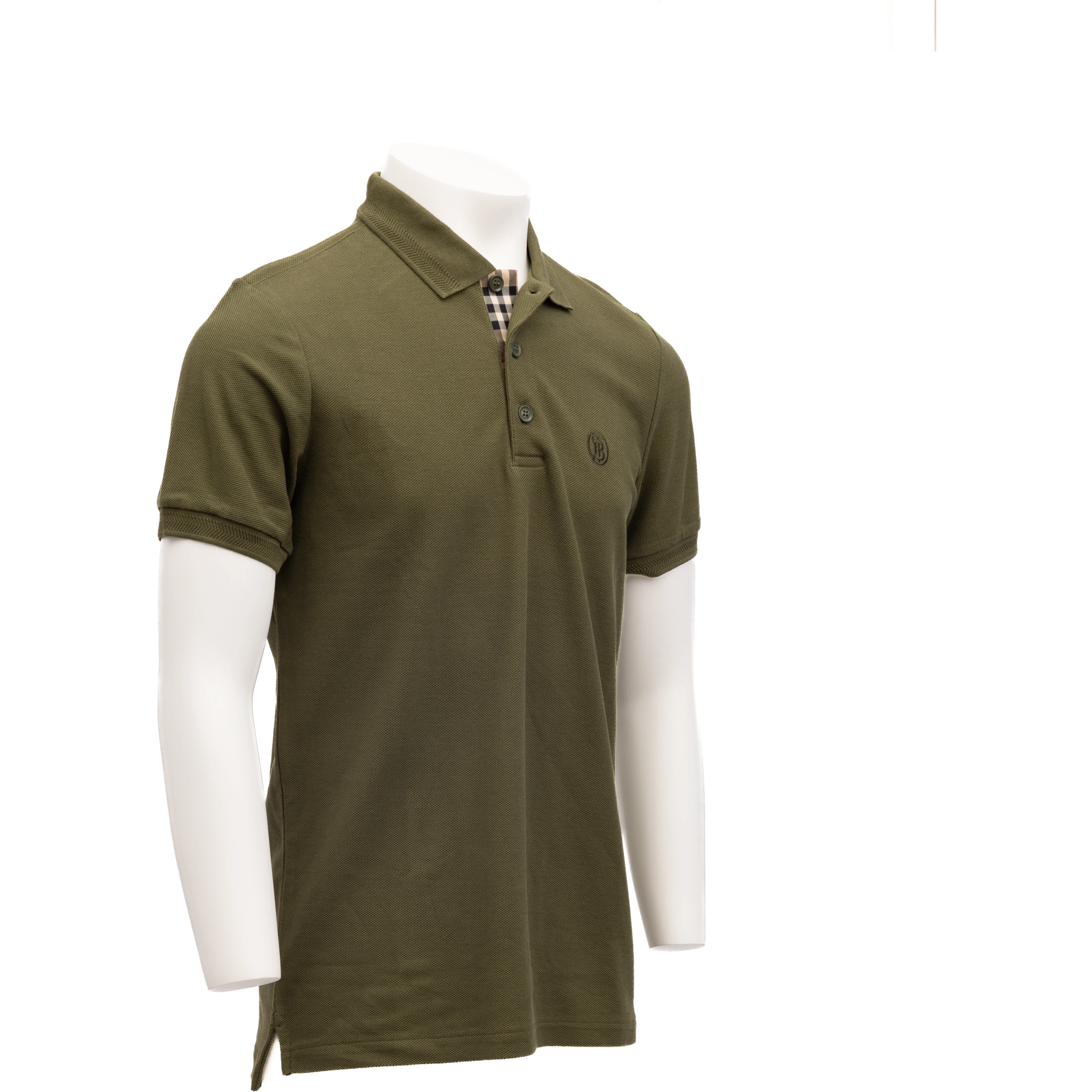 Olive Cotton Polo Shirt