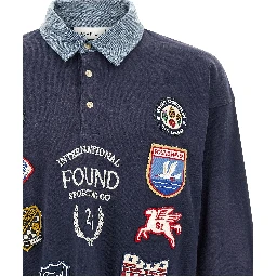 Blue Cotton Polo Shirt