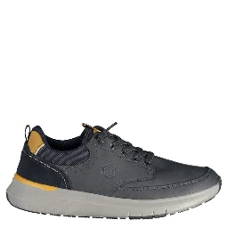 Blue Polyester Athletic Sneakers