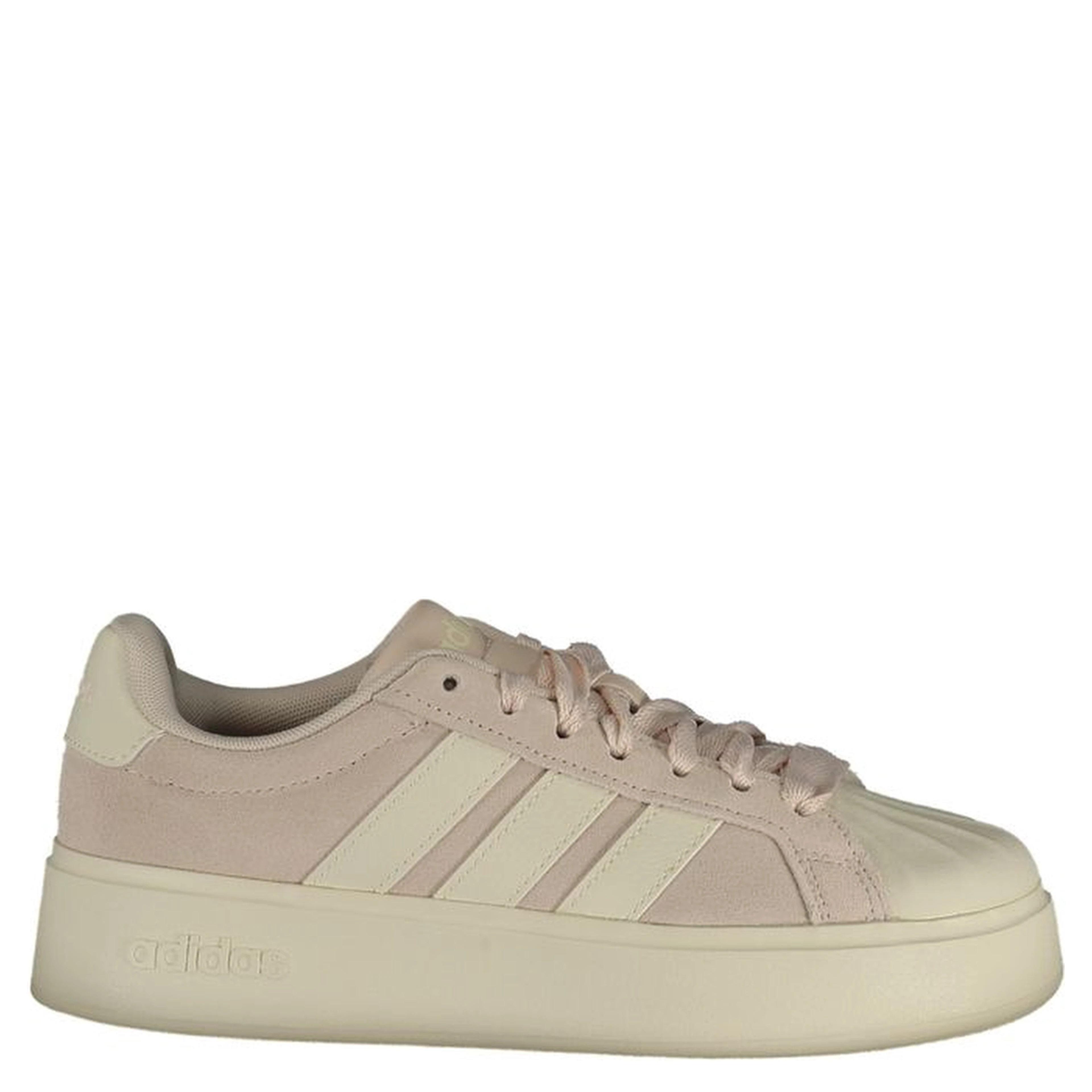 White Polyester Athletic Sneakers