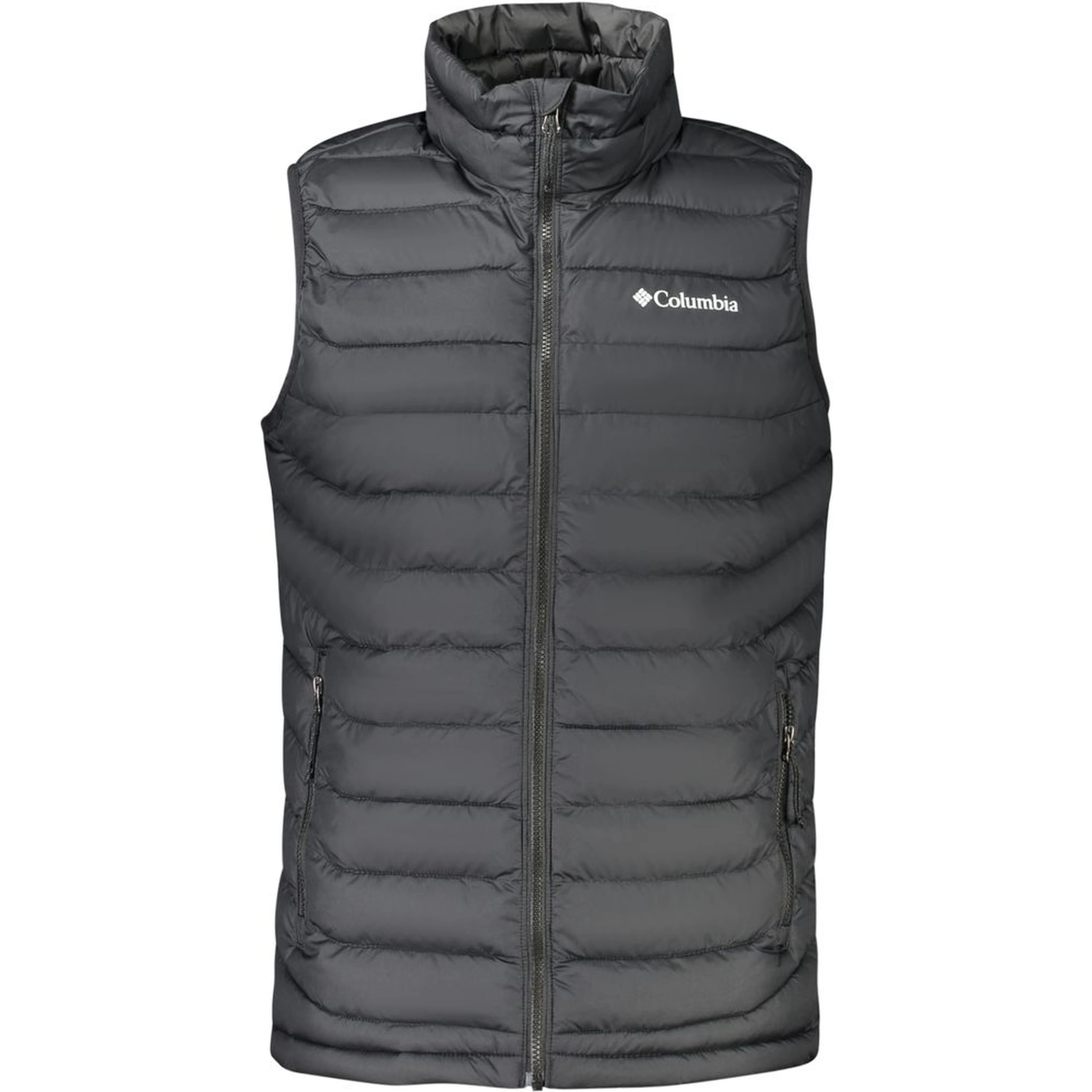 Black Polyester Sleeveless Jacket