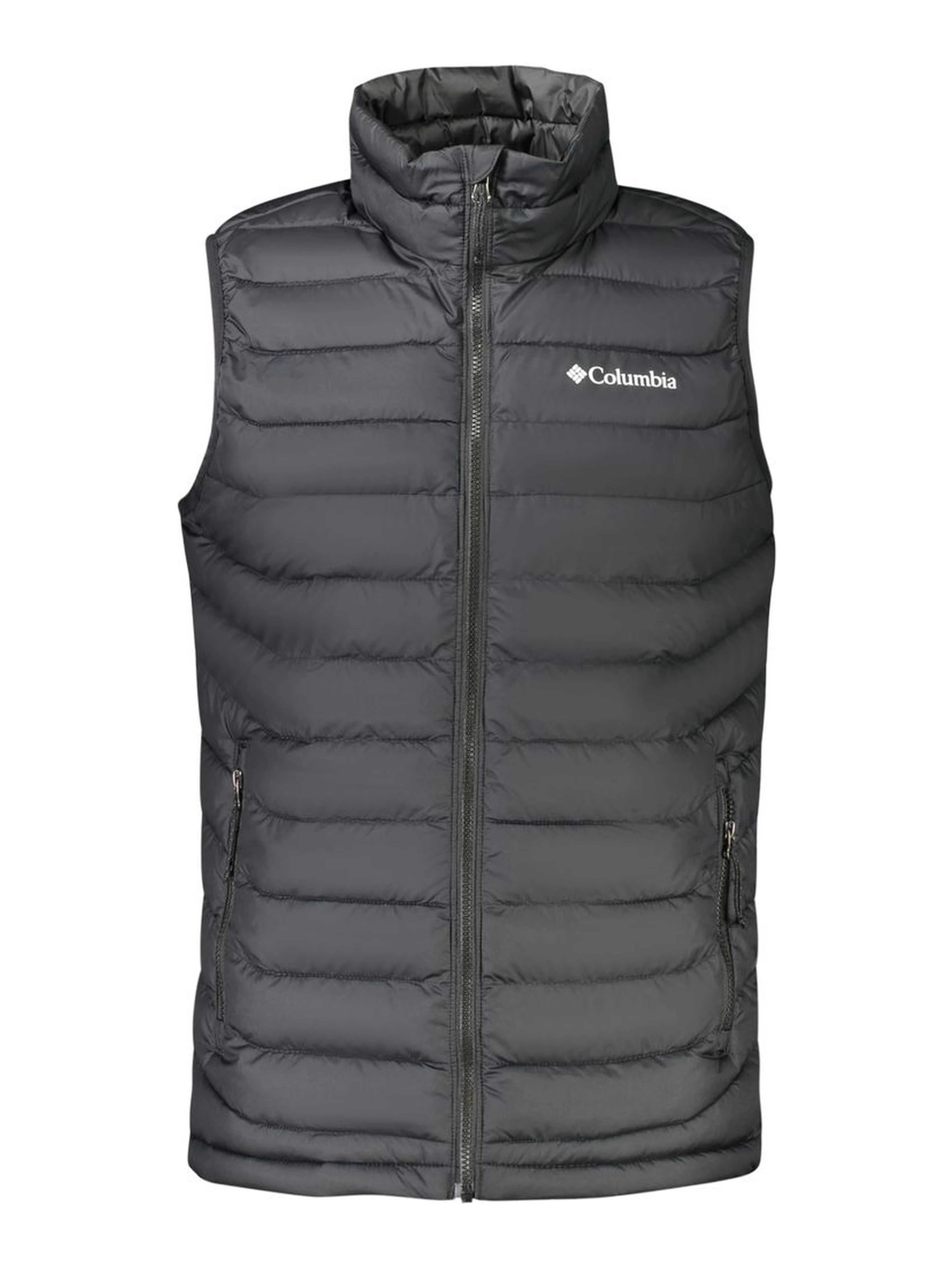 Black Polyester Sleeveless Jacket