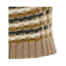 Beige Wool Sleeveless Jacket