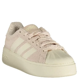 White Polyester Athletic Sneakers