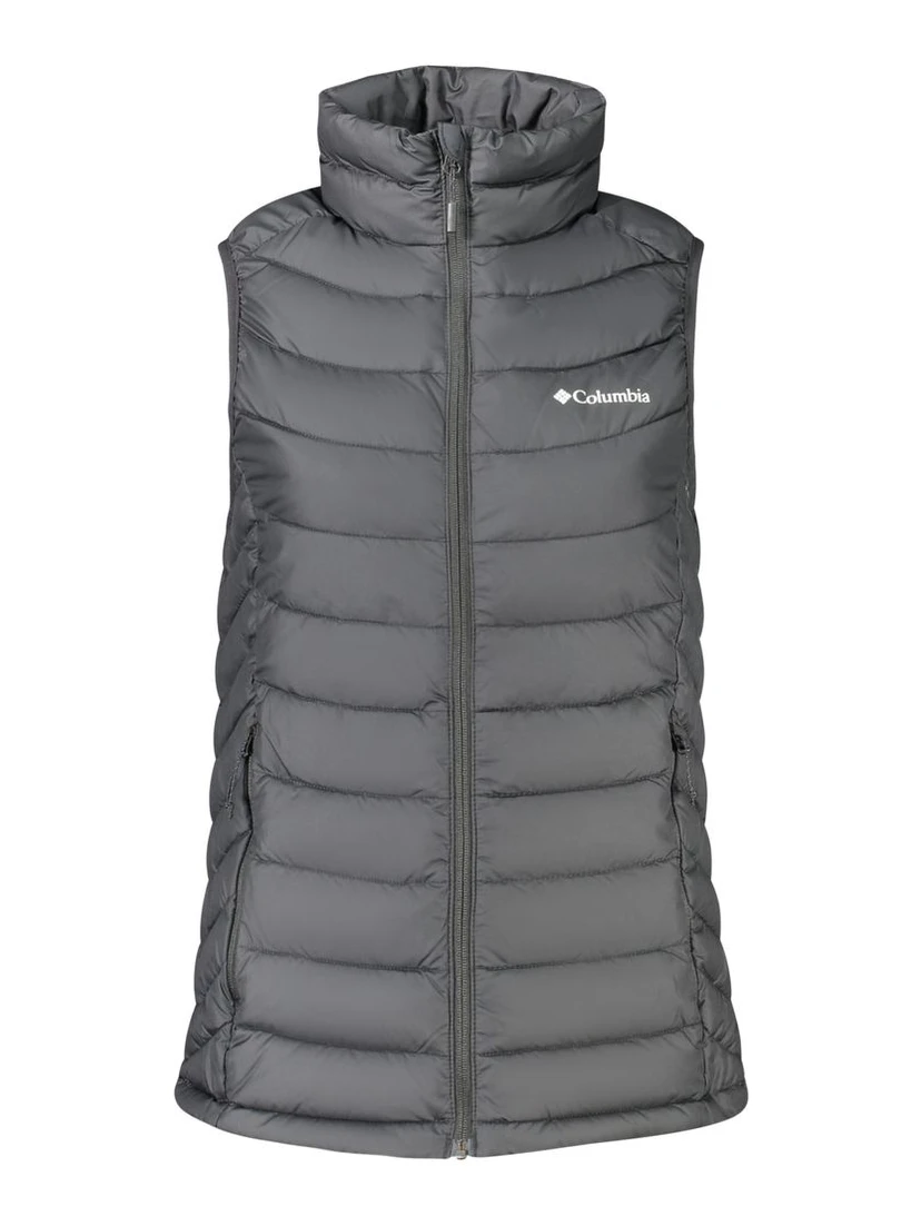 Black Polyester Sleeveless Jacket