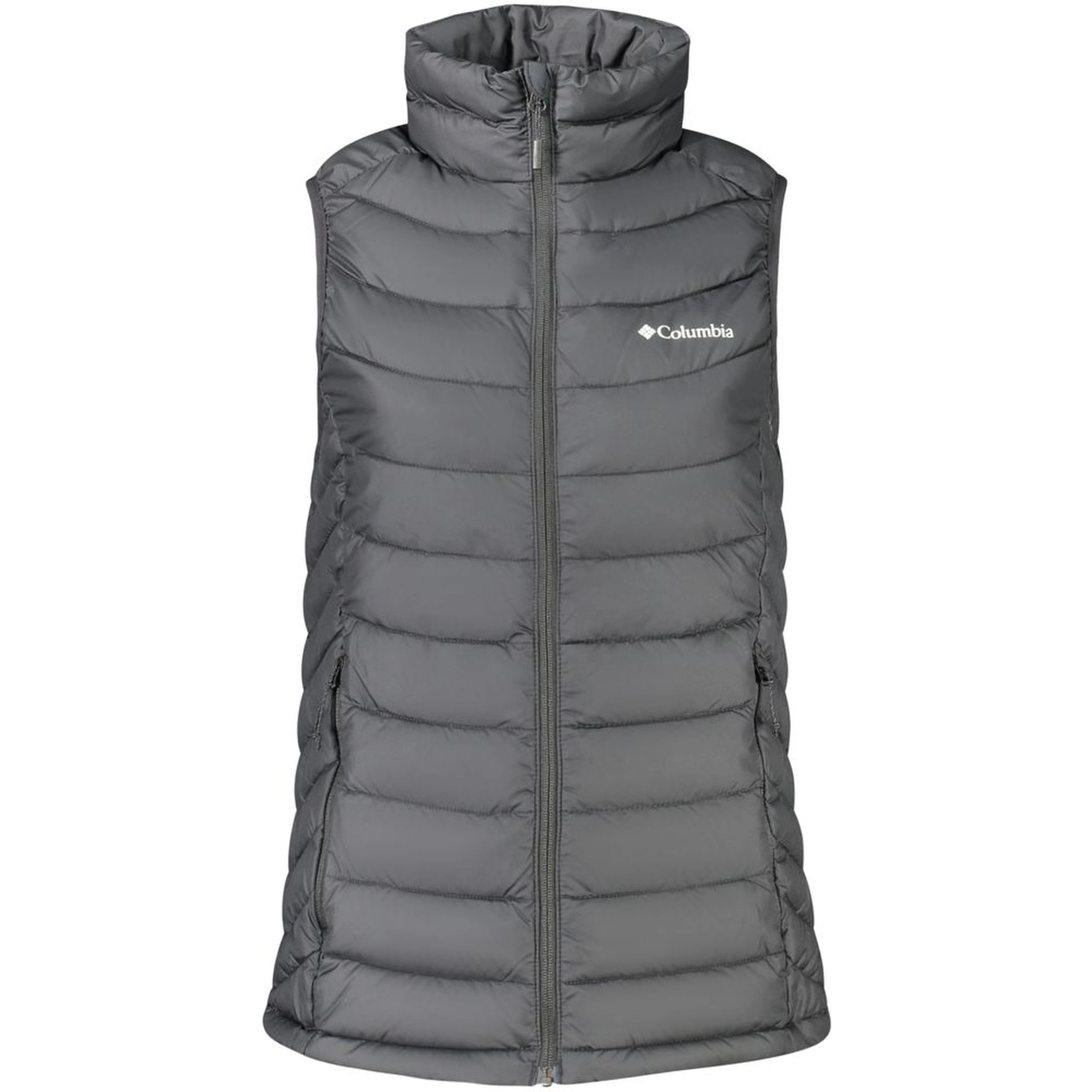 Black Polyester Sleeveless Jacket