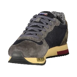 Blue Polyester Athletic Sneakers