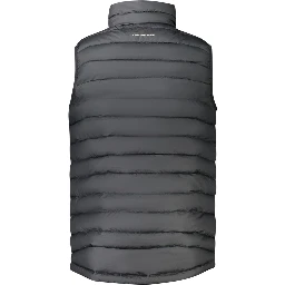 Black Polyester Sleeveless Jacket