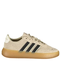 Beige Polyester Athletic Sneakers