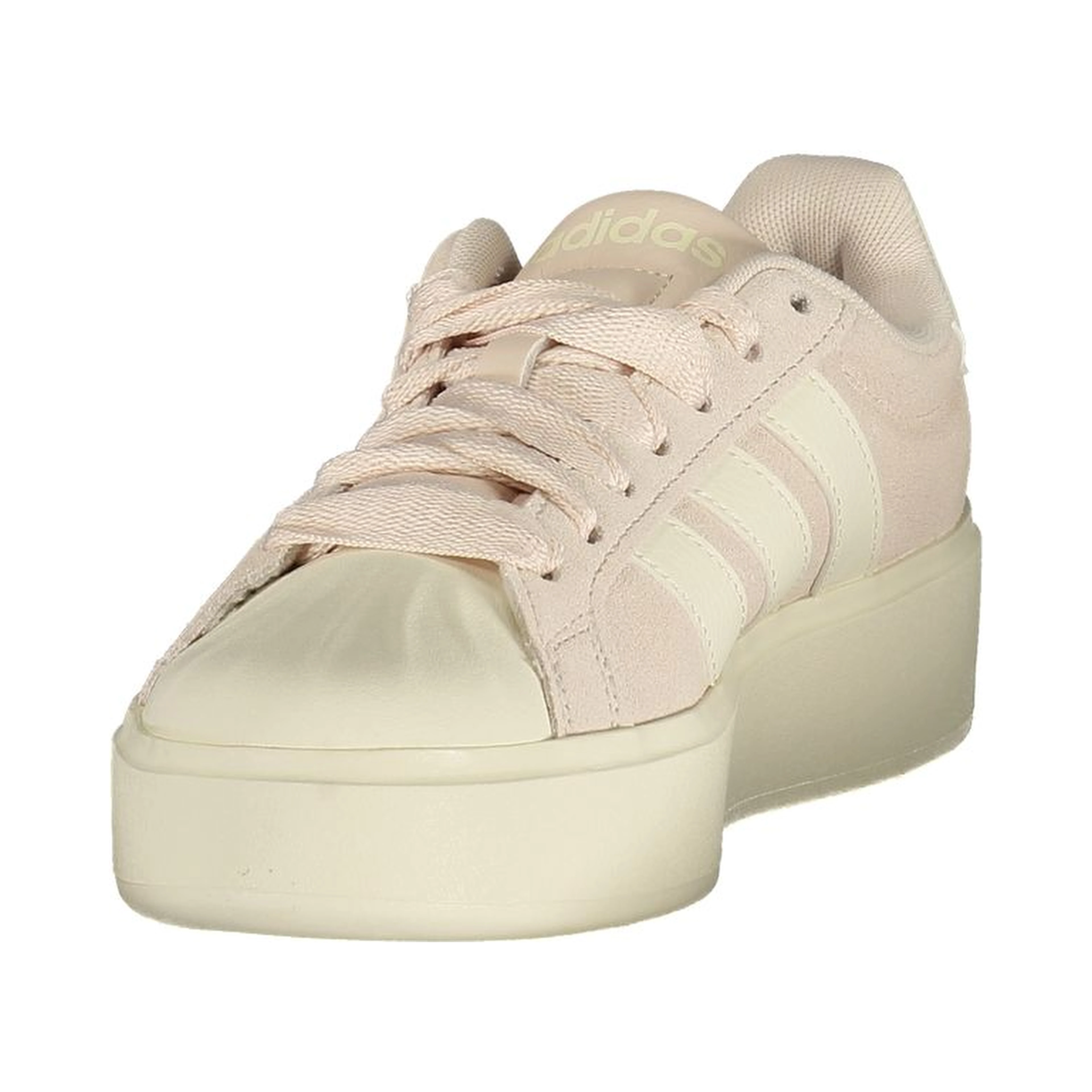 White Polyester Athletic Sneakers