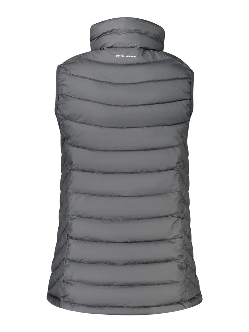Black Polyester Sleeveless Jacket