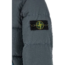 Gray Polyamide Full-Length Jacket