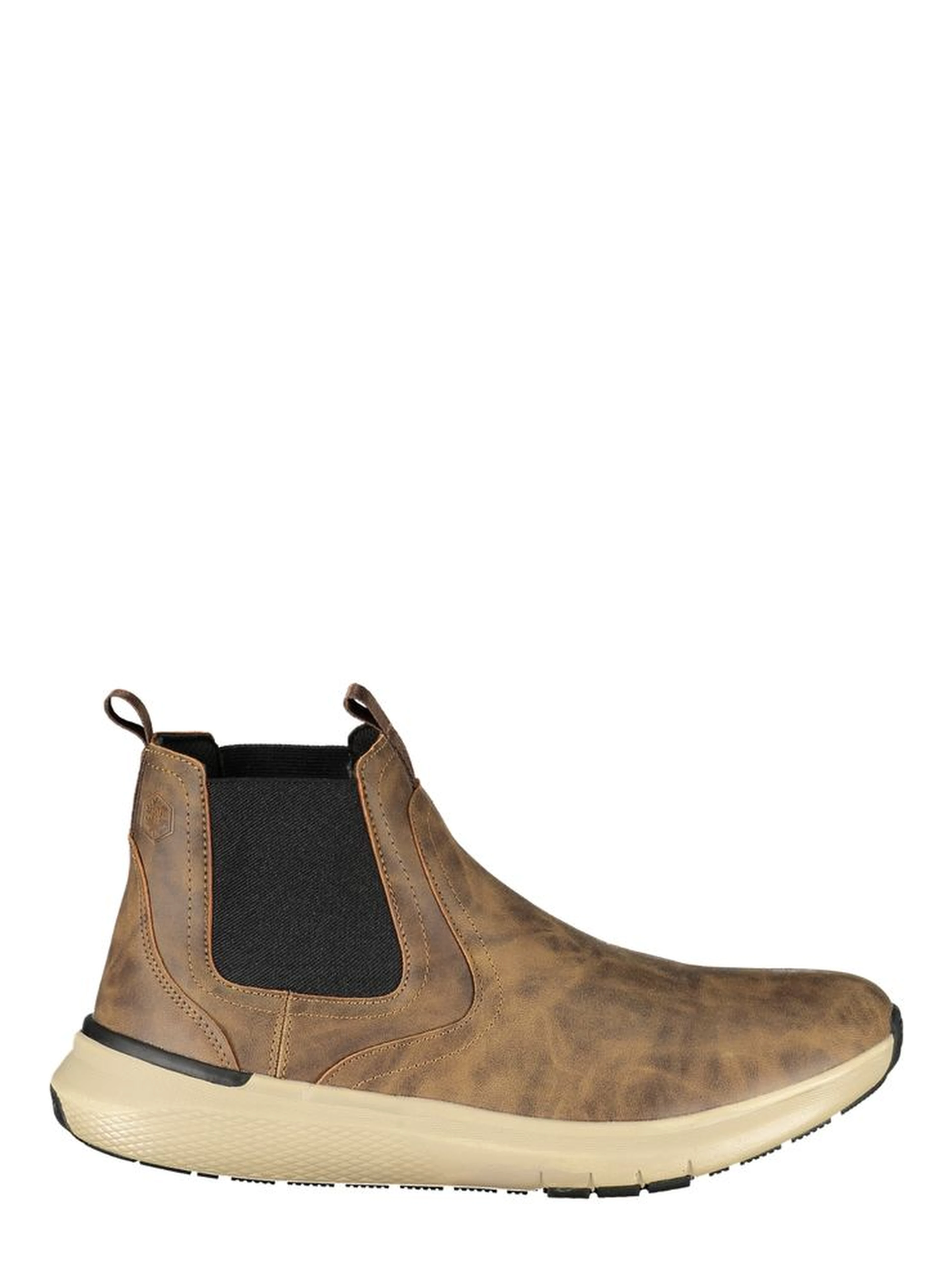 Brown Polyester Ankle Boots