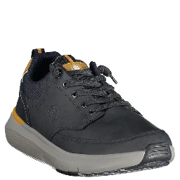 Blue Polyester Athletic Sneakers