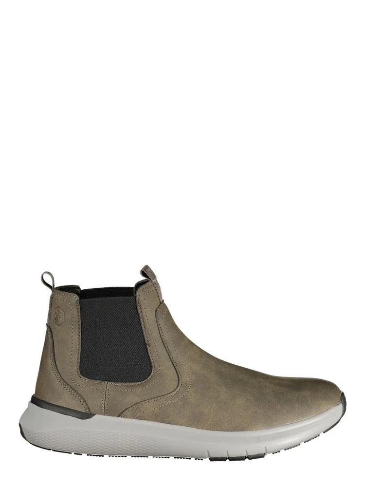 Green Polyester Ankle Boots