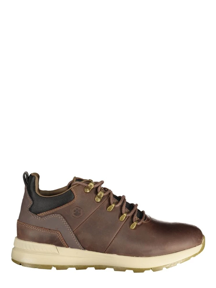 Brown Polyester Ankle Boots