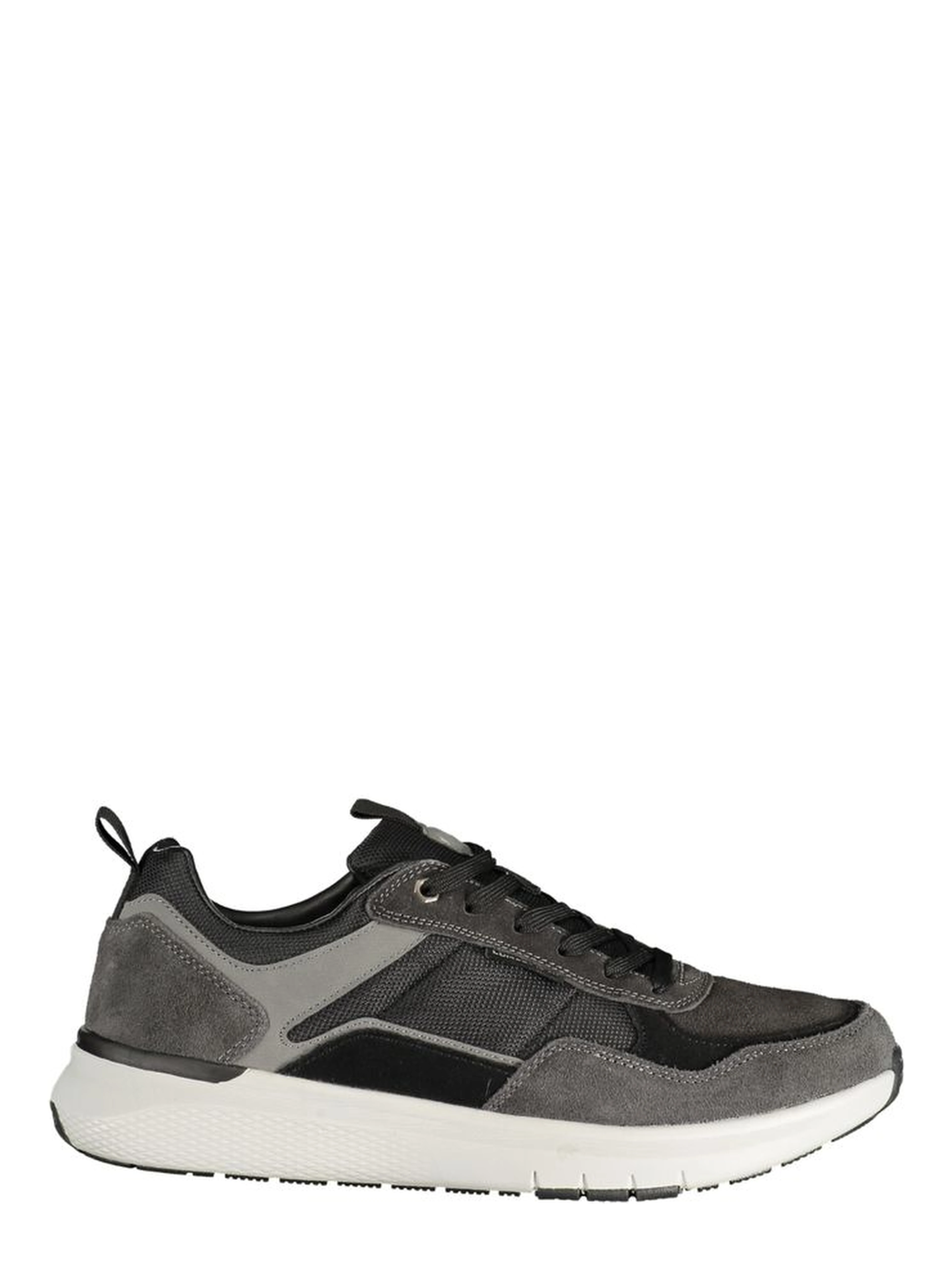 Gray Polyester Athletic Sneakers