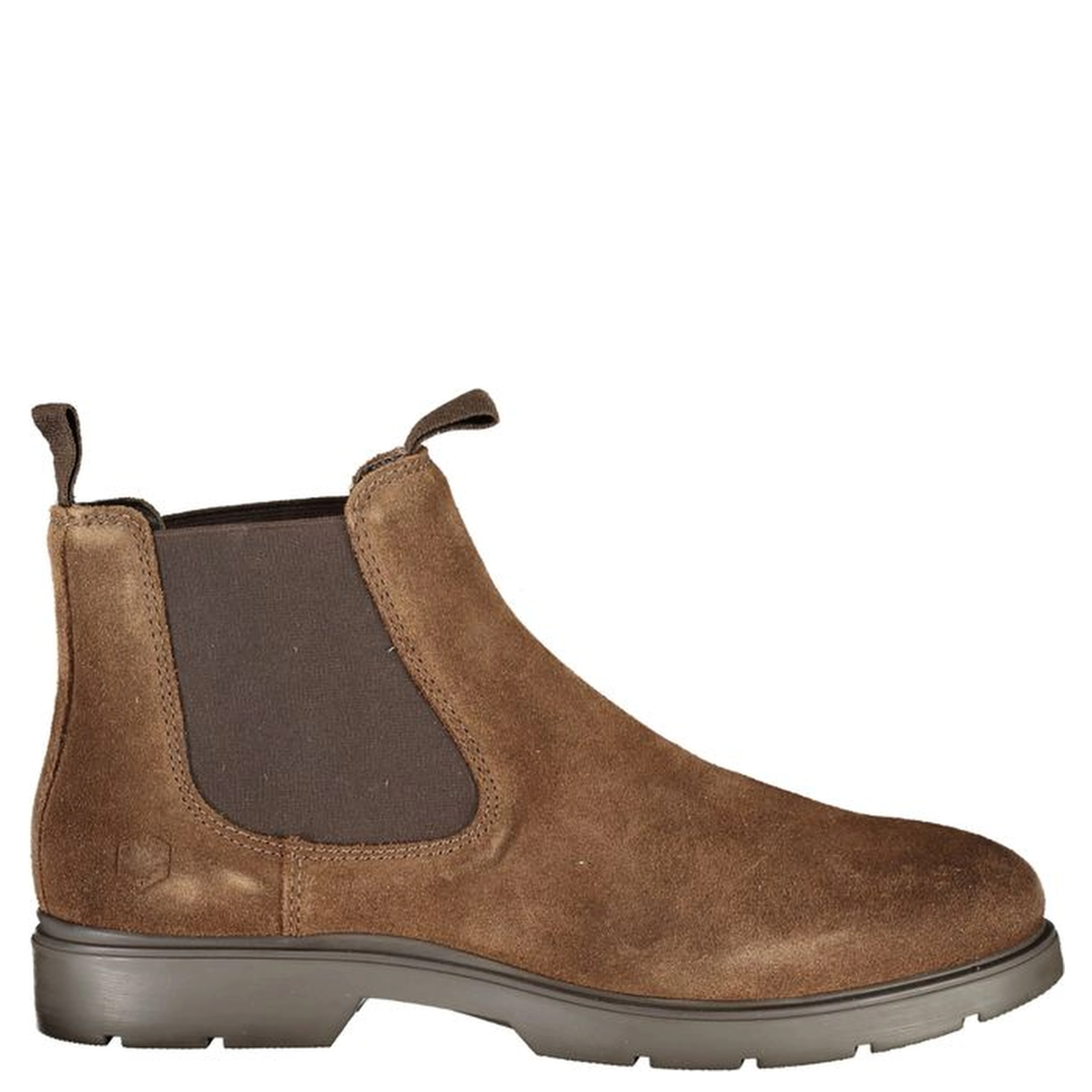 Brown Polyester Ankle Boots