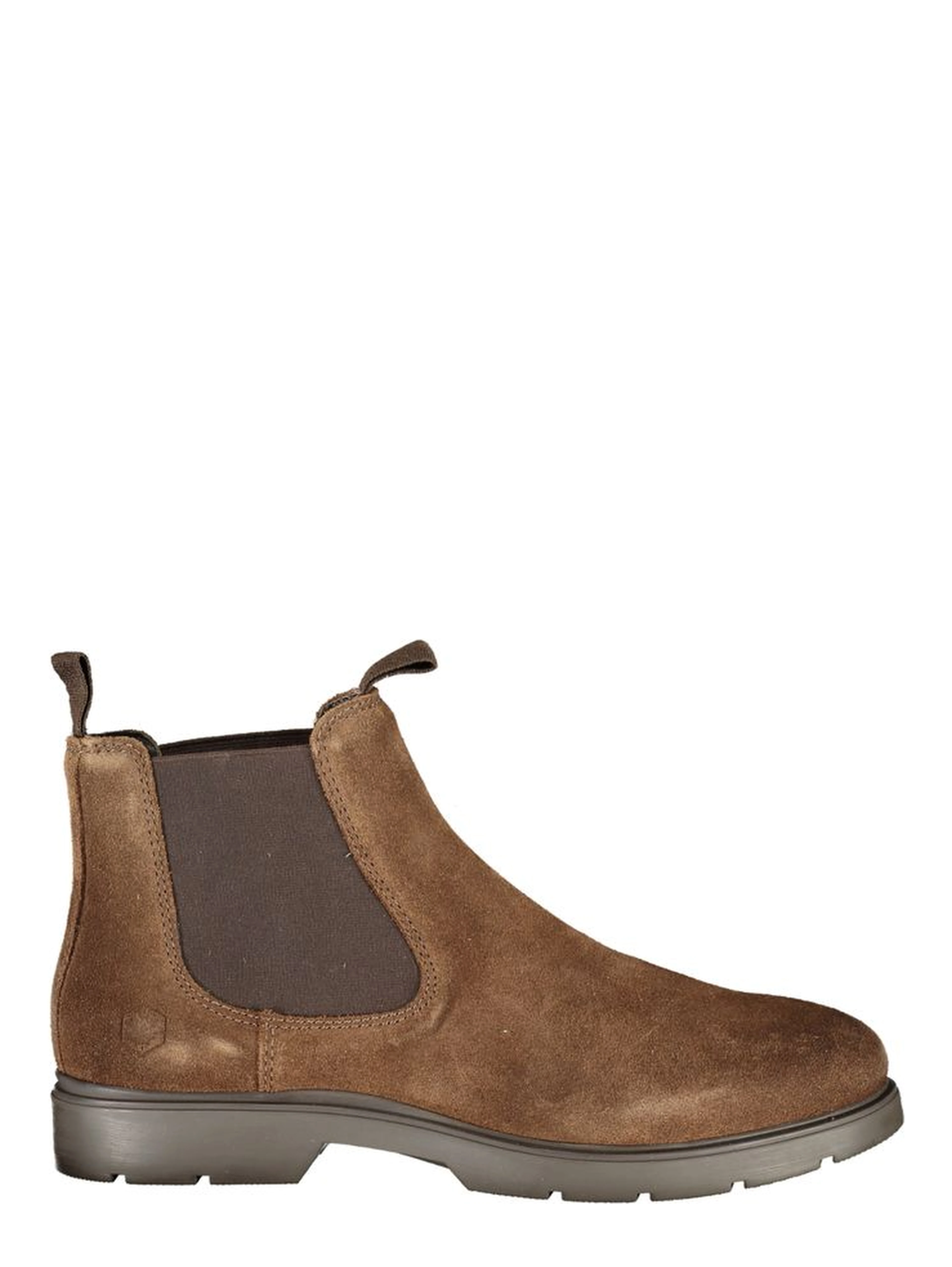 Brown Polyester Ankle Boots
