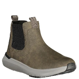 Green Polyester Ankle Boots