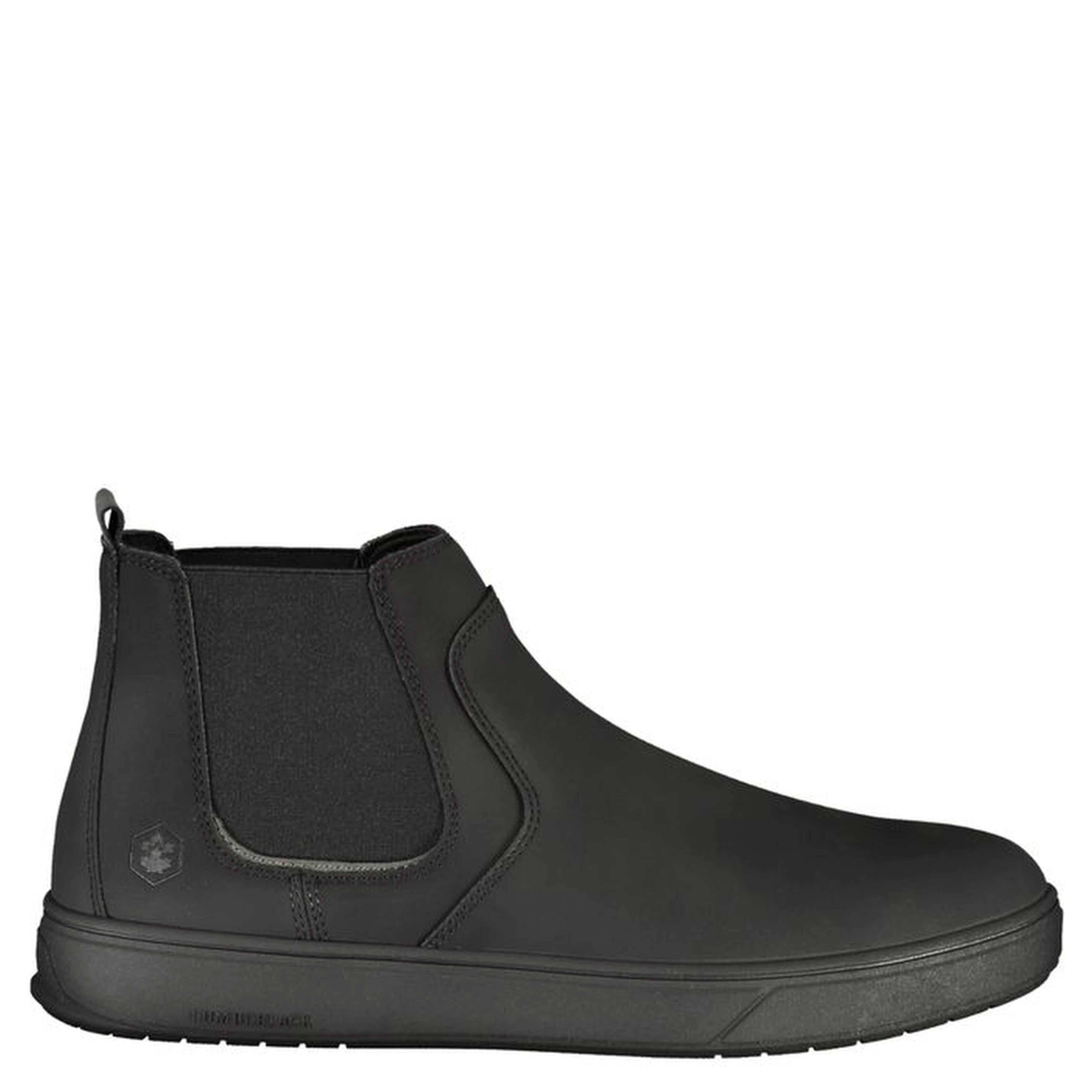 Black Polyester Ankle Boots